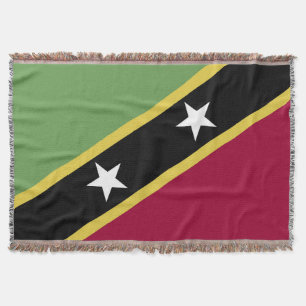 Saint Kitts and Nevis flag Throw Blanket