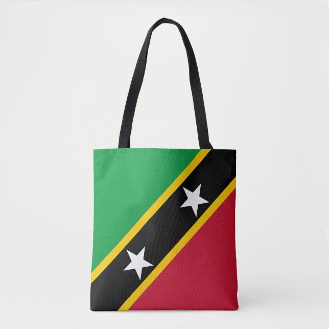 Saint Kitts and Nevis Flag Tote Bag (Front)