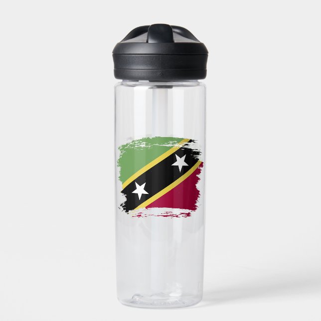 Saint Kitts and Nevis flag Water Bottle (Front)