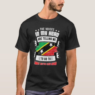 Saint Kitts And Nevis In My Head T-Shirt