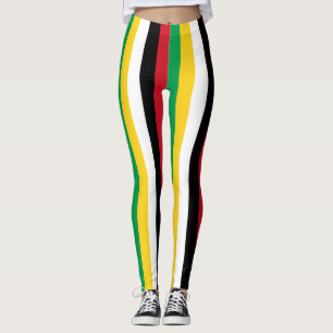 Saint Kitts and Nevis National Flag Colours Leggings