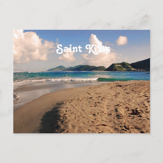 Saint Kitts Beach Postcard (Front)