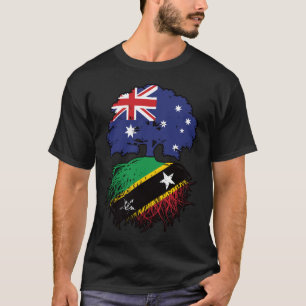 Saint Kitts Kittitian Australian Australia Tree T-Shirt