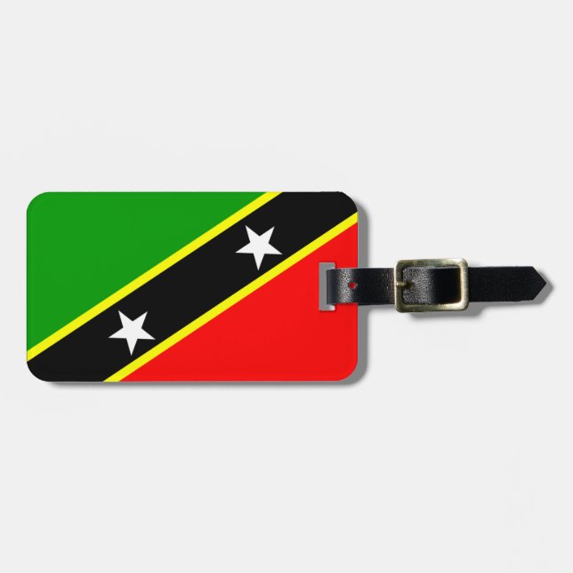 Saint Kitts & Nevis flag Luggage Tag (Front Horizontal)
