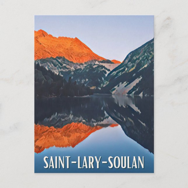 Saint-Lary-Soulan Ski resort Postcard (Front)