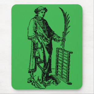 Saint Lawrence by Martin Schongauer Mouse Pad