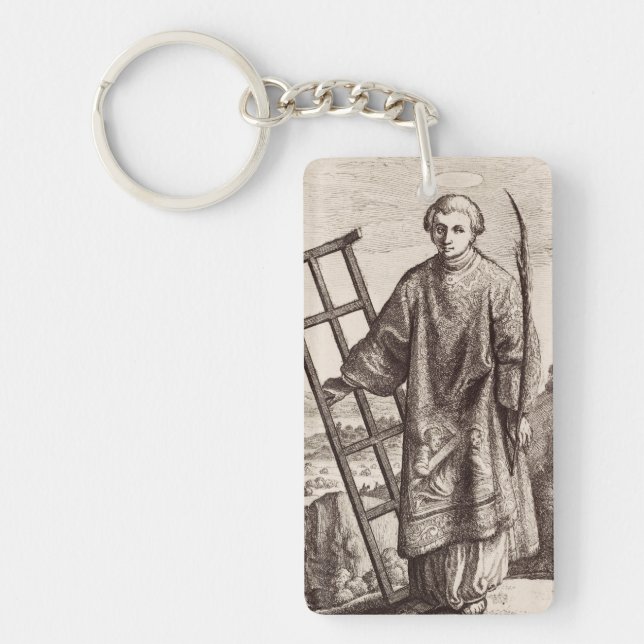 Saint Lawrence patron saint archive Key Ring (Front)