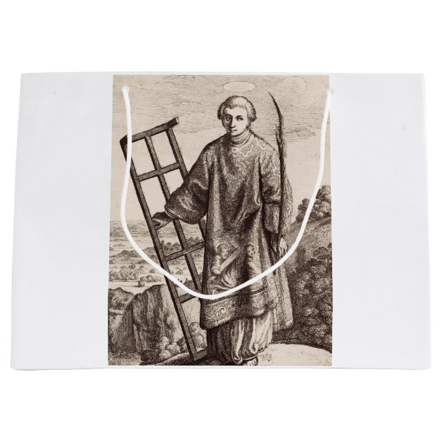 Saint Lawrence patron saint archive Large Gift Bag (Front)