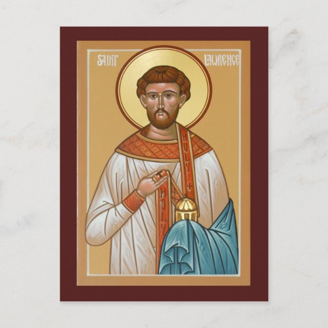 Saint Lawrence Prayer Card (Front)