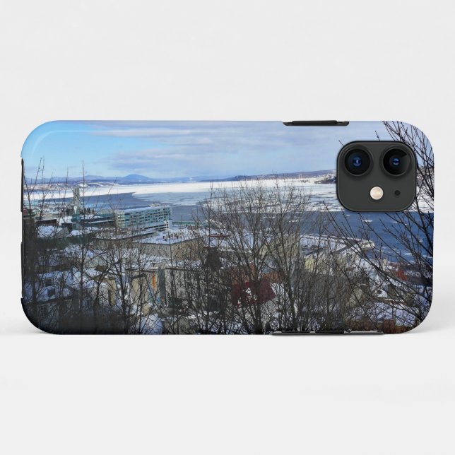 Saint Lawrence River in Winter, Quebec, Canada Case-Mate iPhone Case (Back (Horizontal))