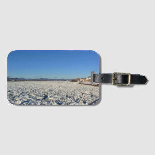 Saint Lawrence River in Winter, Quebec, Canada Luggage Tag