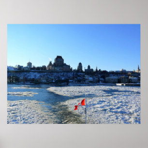 Saint Lawrence River & Old Quebec City, Quebec Poster