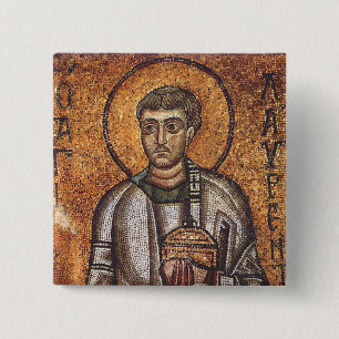 Saint Lawrence the Martyr 15 Cm Square Badge