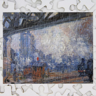 Saint Lazare Train Station by Claude Monet Jigsaw Puzzle