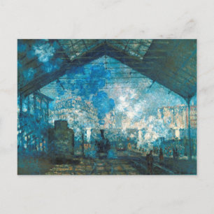 Saint Lazare Train Station by Claude Monet Postcard