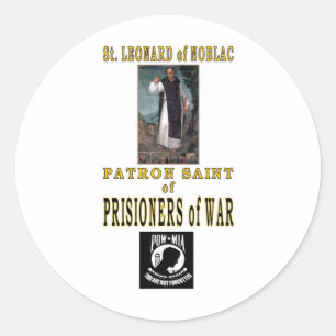SAINT LEONARD of NOBLAC Classic Round Sticker