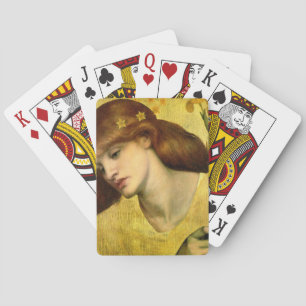 Saint Lily [Sancta Lilias] (by Gabriel Rossetti) Playing Cards