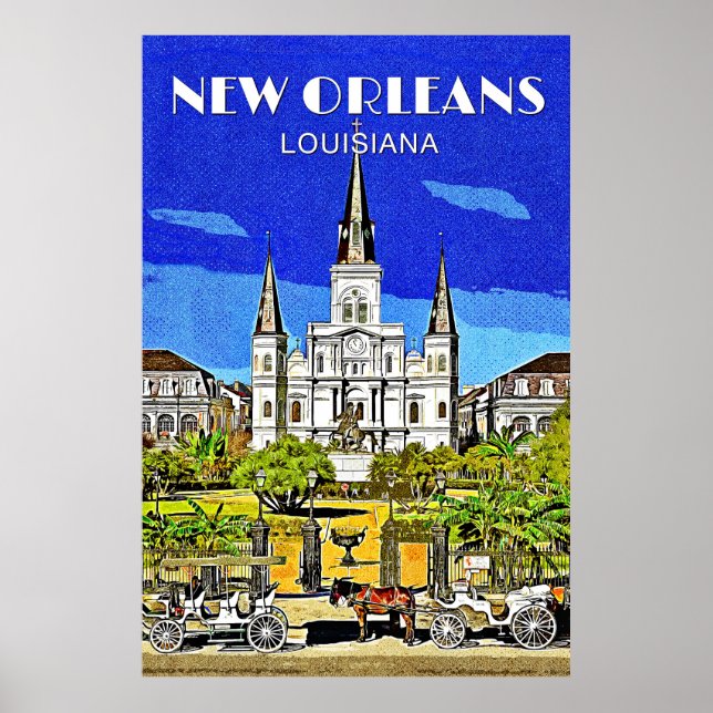 Saint Louis Cathedral Poster (Front)
