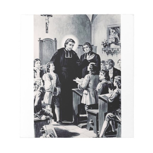 Saint Louis de Montfort French priest Notepad (Front)