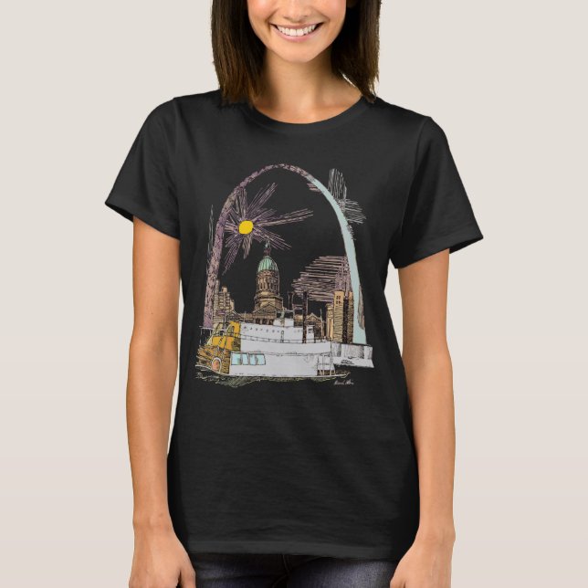 Saint Louis, Doodle T-Shirt (Front)
