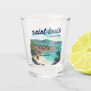 SAINT-LOUIS GUADELOUPE SHOT GLASS