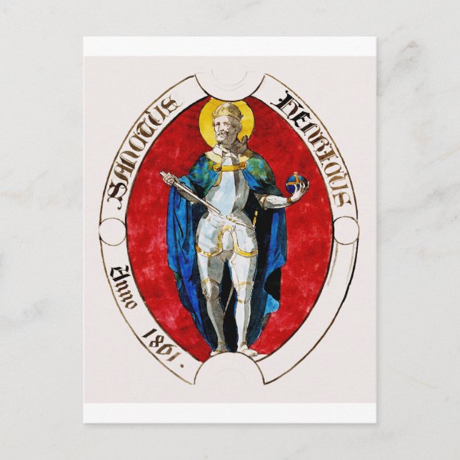 Saint Louis IX King of France Postcard (Front)