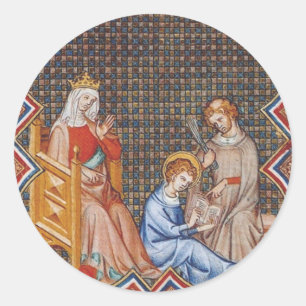 Saint Louis IX of France Classic Round Sticker