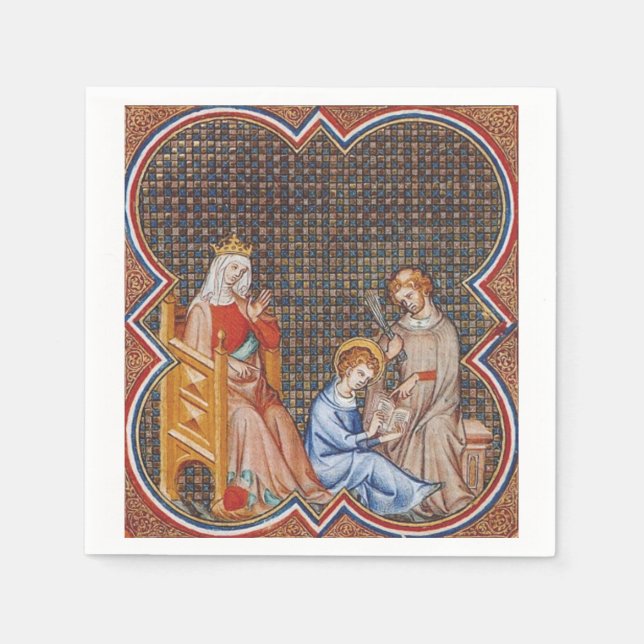 Saint Louis IX of France Napkin (Front)