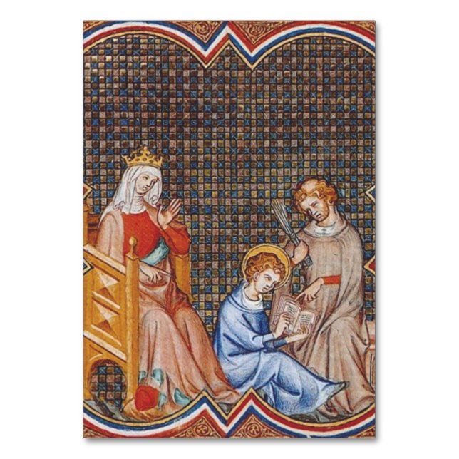 Saint Louis IX of France Table Number (Front)