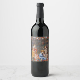Saint Louis IX of France Wine Label