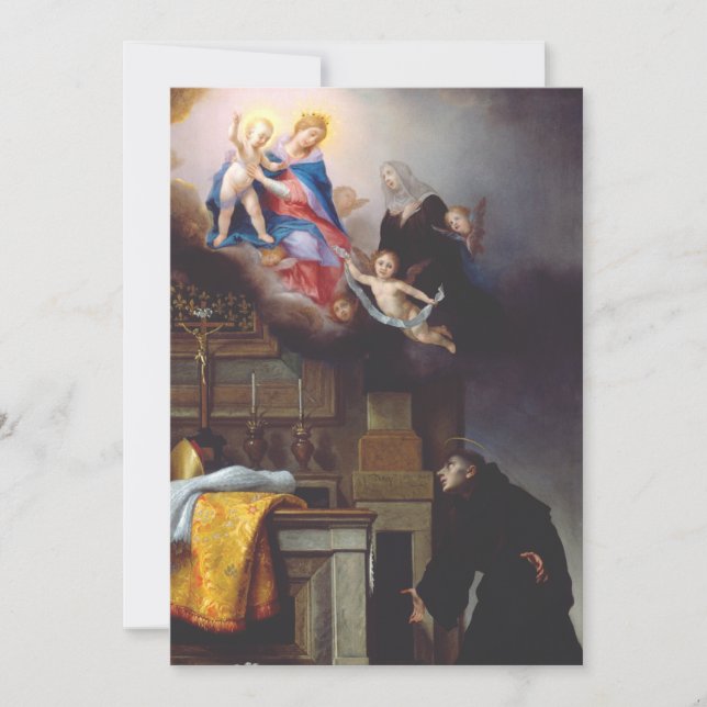 Saint Louis of Toulouse Heavenly Inheritance Art Invitation (Front)