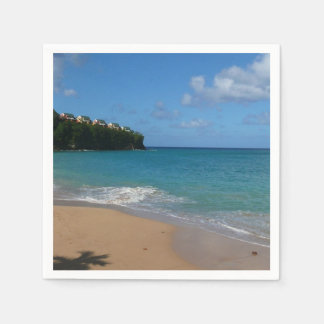 Saint Lucia Beach Tropical Vacation Landscape Napkin
