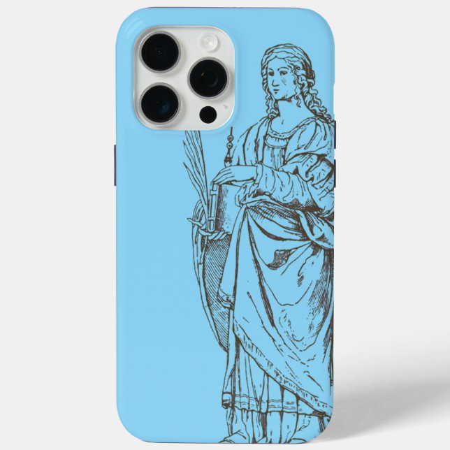 Saint Lucia by Bernardino Luini  Case-Mate iPhone Case (Back)