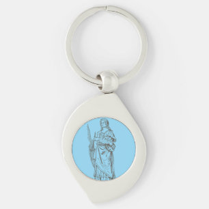 Saint Lucia by Bernardino Luini  Key Ring