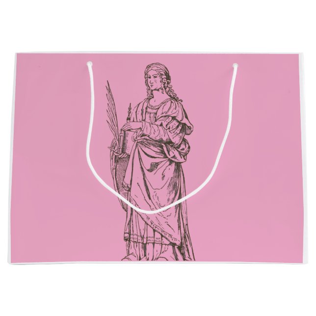 Saint Lucia by Bernardino Luini  Large Gift Bag (Front)