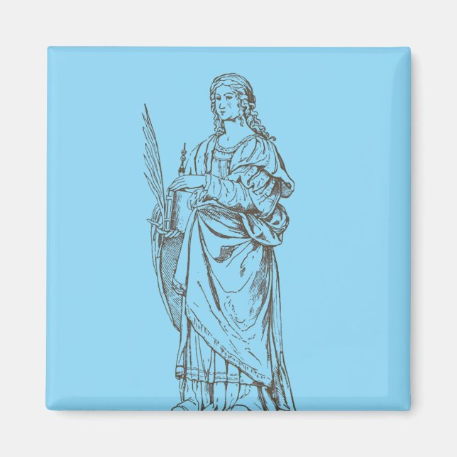 Saint Lucia by Bernardino Luini  Magnet (Front)