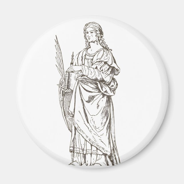 Saint Lucia by Bernardino Luini  Magnet (Front)