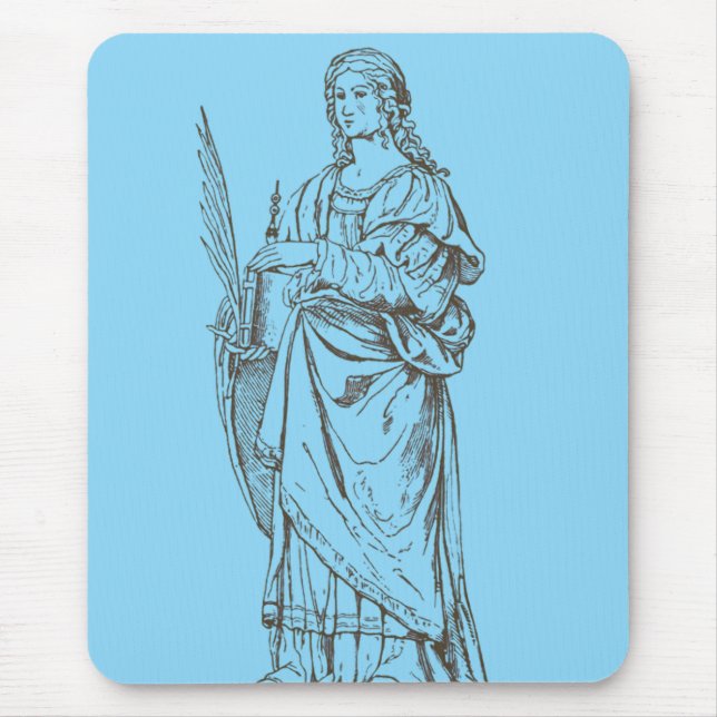 Saint Lucia by Bernardino Luini  Mouse Pad (Front)