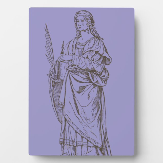 Saint Lucia by Bernardino Luini  Plaque (Front)