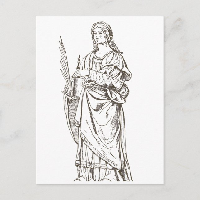 Saint Lucia by Bernardino Luini  Postcard (Front)