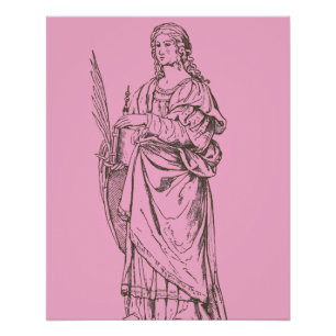 Saint Lucia by Bernardino Luini  Poster