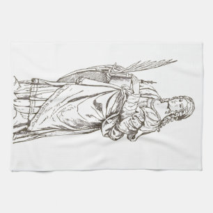 Saint Lucia by Bernardino Luini  Tea Towel
