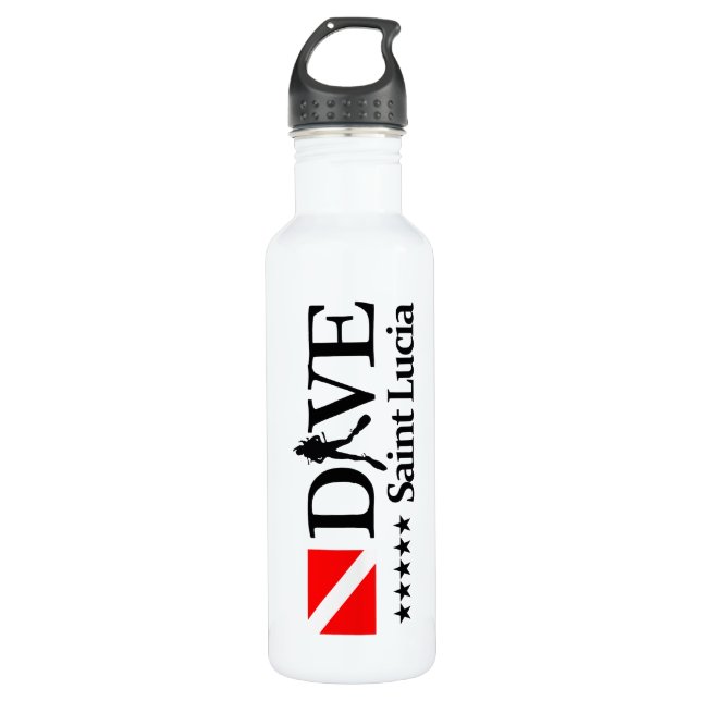 Saint Lucia DV4 710 Ml Water Bottle (Front)