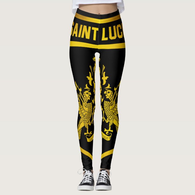 Saint Lucia Emblem Leggings (Front)