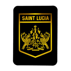 Saint Lucia Emblem Magnet