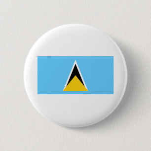Saint Lucia Flag 6 Cm Round Badge