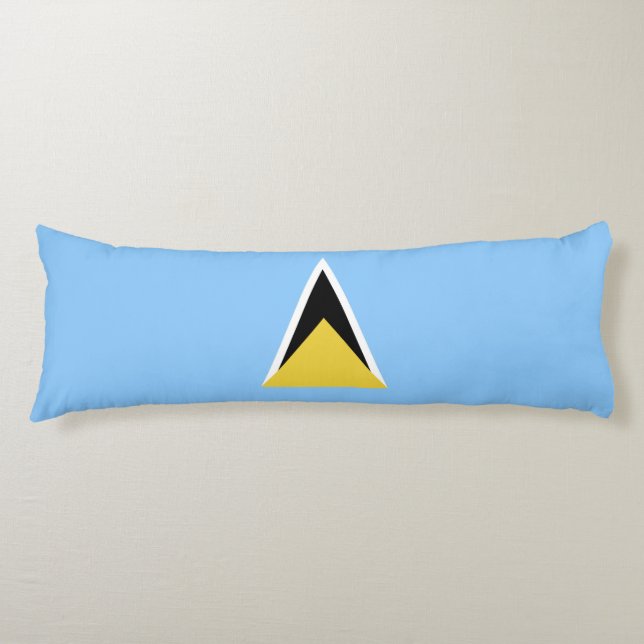 Saint Lucia flag Body Cushion (Front)