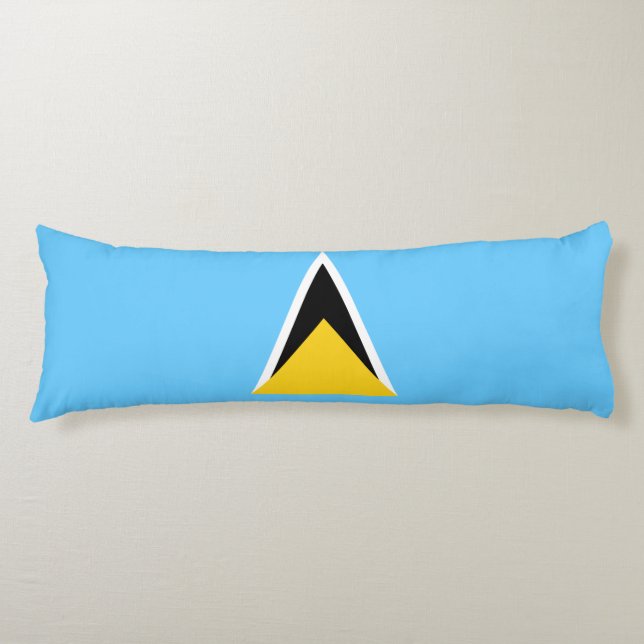 Saint Lucia Flag Body Cushion (Front)