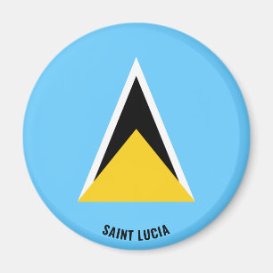 Saint Lucia Flag Charming Patriotic Magnet