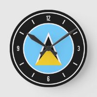Saint Lucia Flag Elegant